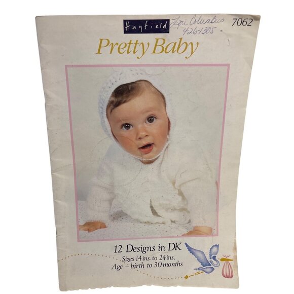 Knitting Pattern Booklet Hayfield Pretty Baby 7062 12 Designs DK Yarn 0 To 30 Mo - Picture 1 of 9